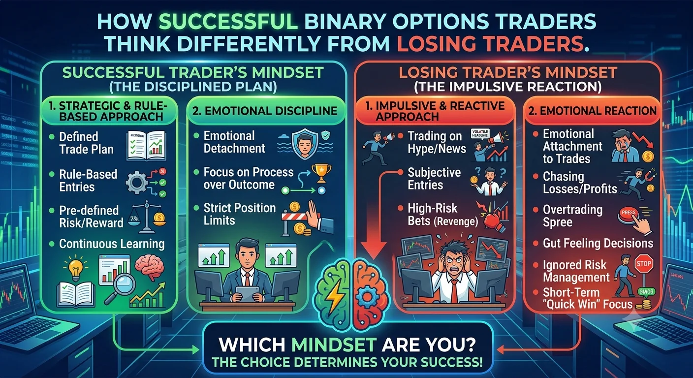 How Successful Binary Options Traders Think Differently From Losing Traders