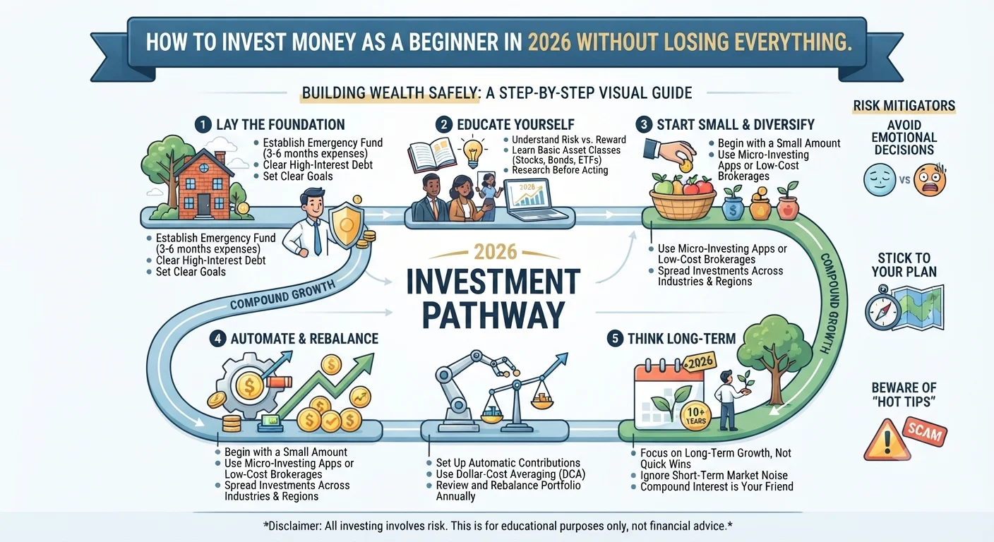 How to Invest Money as a Beginner in 2026 Without Losing Everything