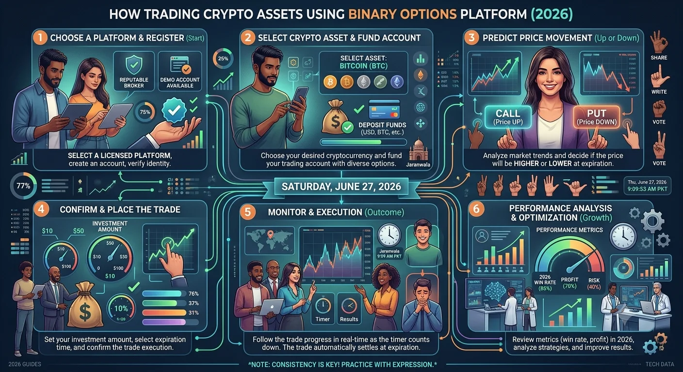 How to Trade Crypto Assets Using Binary Options Platforms Step by Step