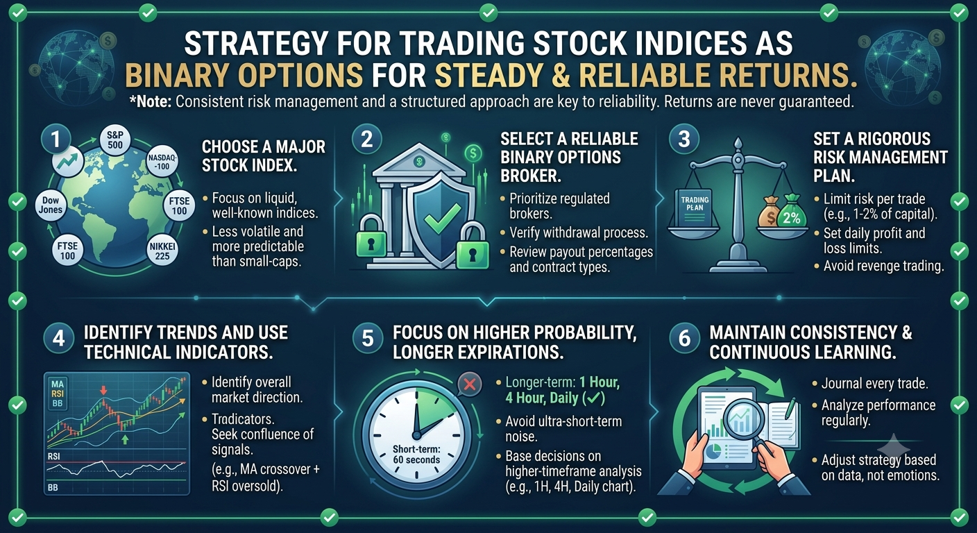How to Trade Stock Indices as Binary Options for Steady and Reliable Returns