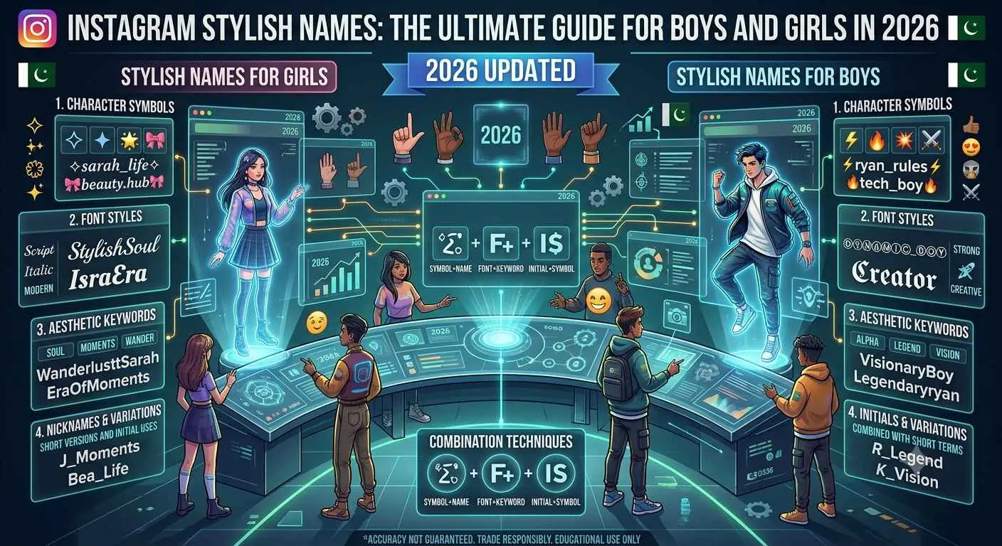 Instagram Stylish Names: The Ultimate Guide for Boys and Girls in 2026