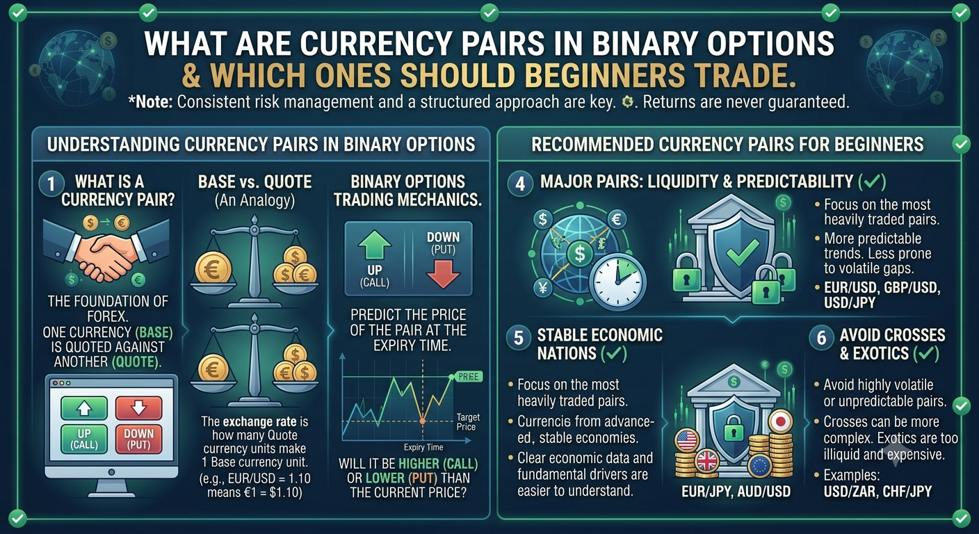 What Are Currency Pairs in Binary Options and Which Ones Should Beginners Trade