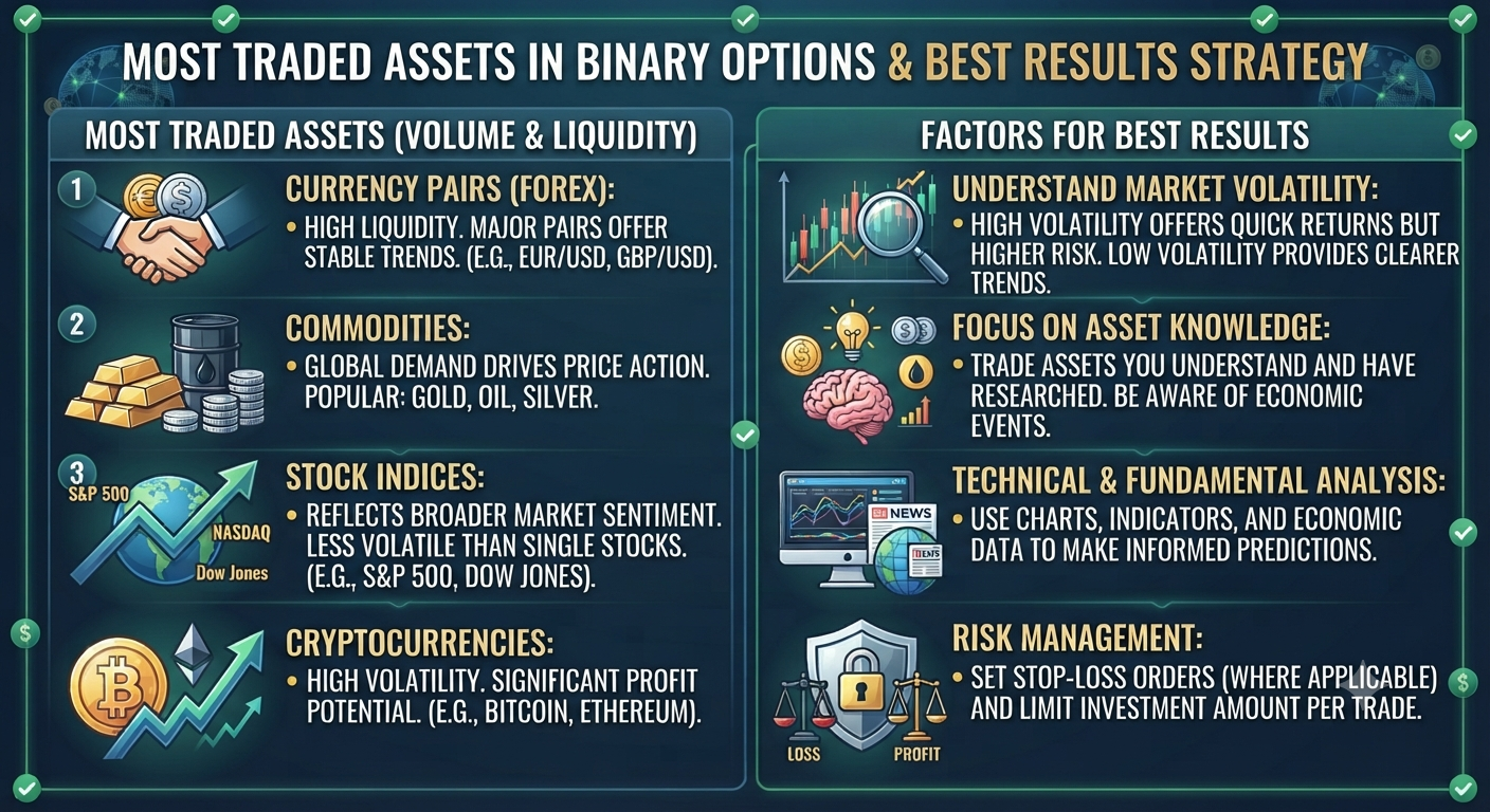 What Are the Most Traded Assets in Binary Options and Which Ones Give Best Results