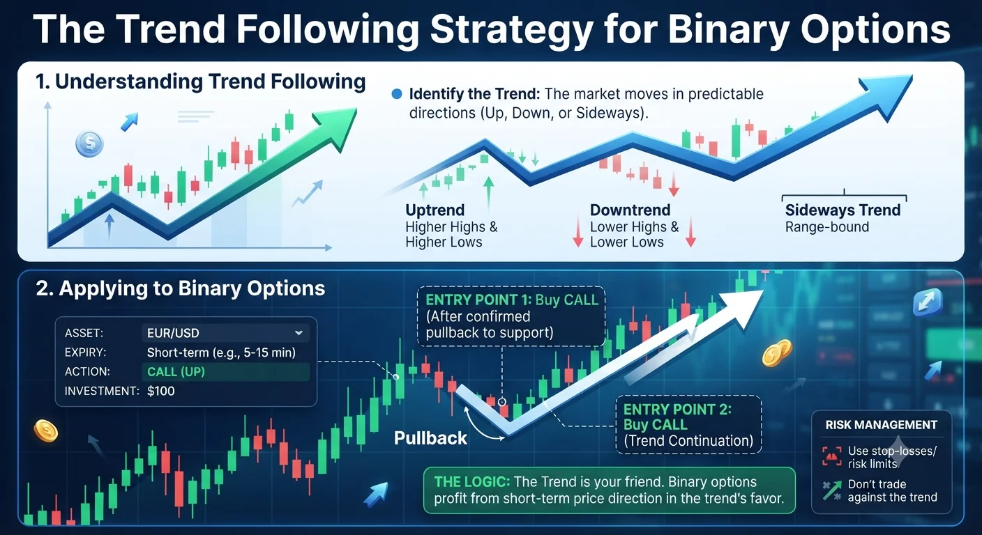 What Is the Trend Following Strategy and How to Apply It to Binary Options Trades