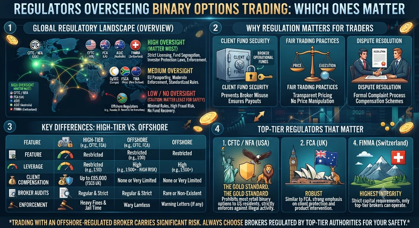 What Regulators Oversee Binary Options Trading and Which Ones Actually Matter