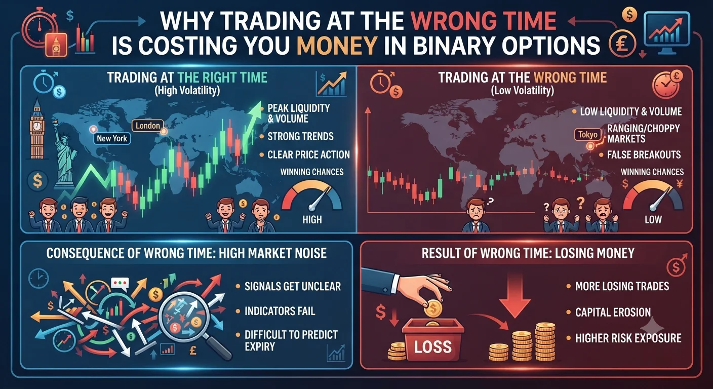 Why Trading at the Wrong Time Is Costing You Money in Binary Options